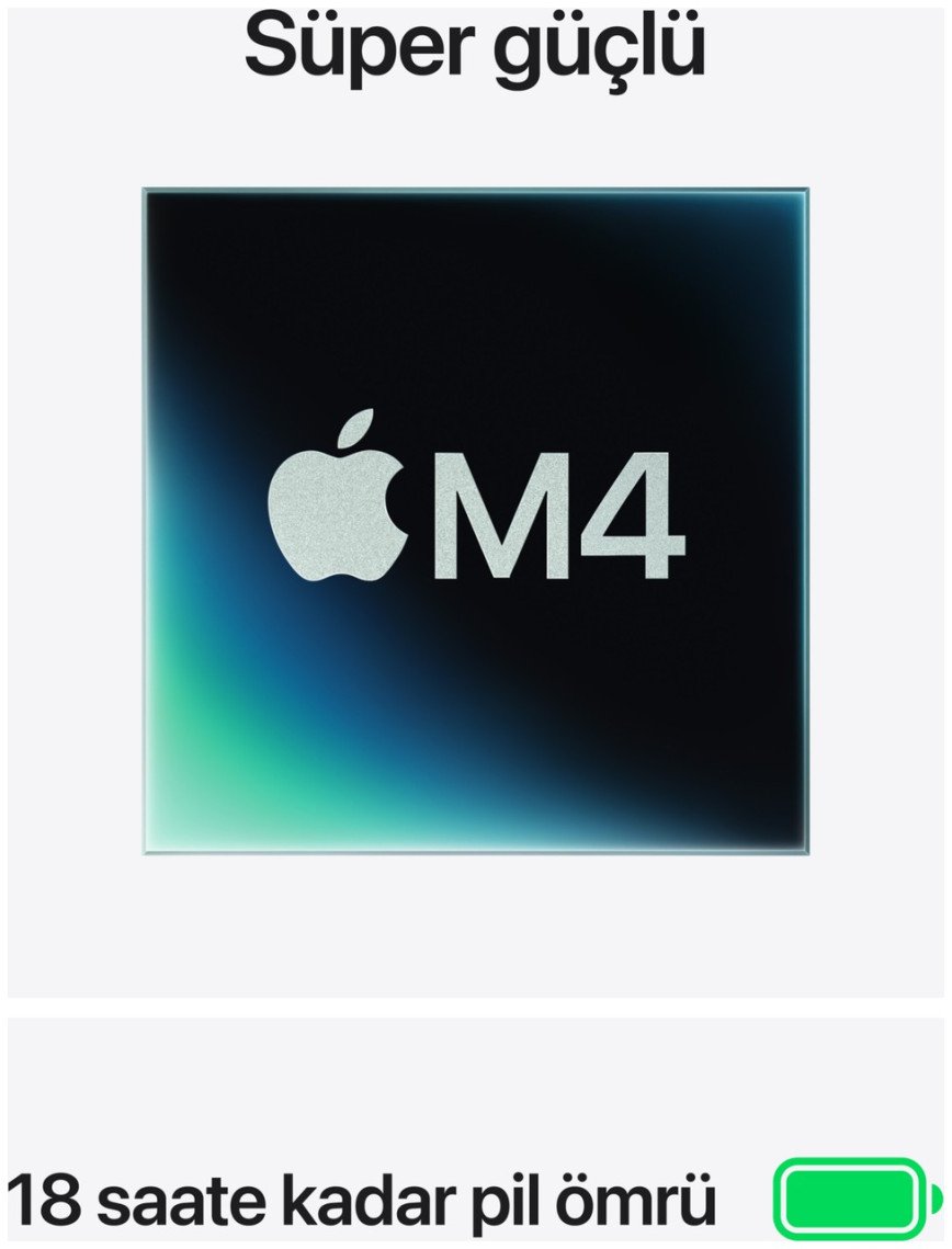 Apple MacBook Air M4 24GB 512GB SSD macOS 13" Taşınabilir Bilgisayar Gök Mavisi MC6V4TU/A