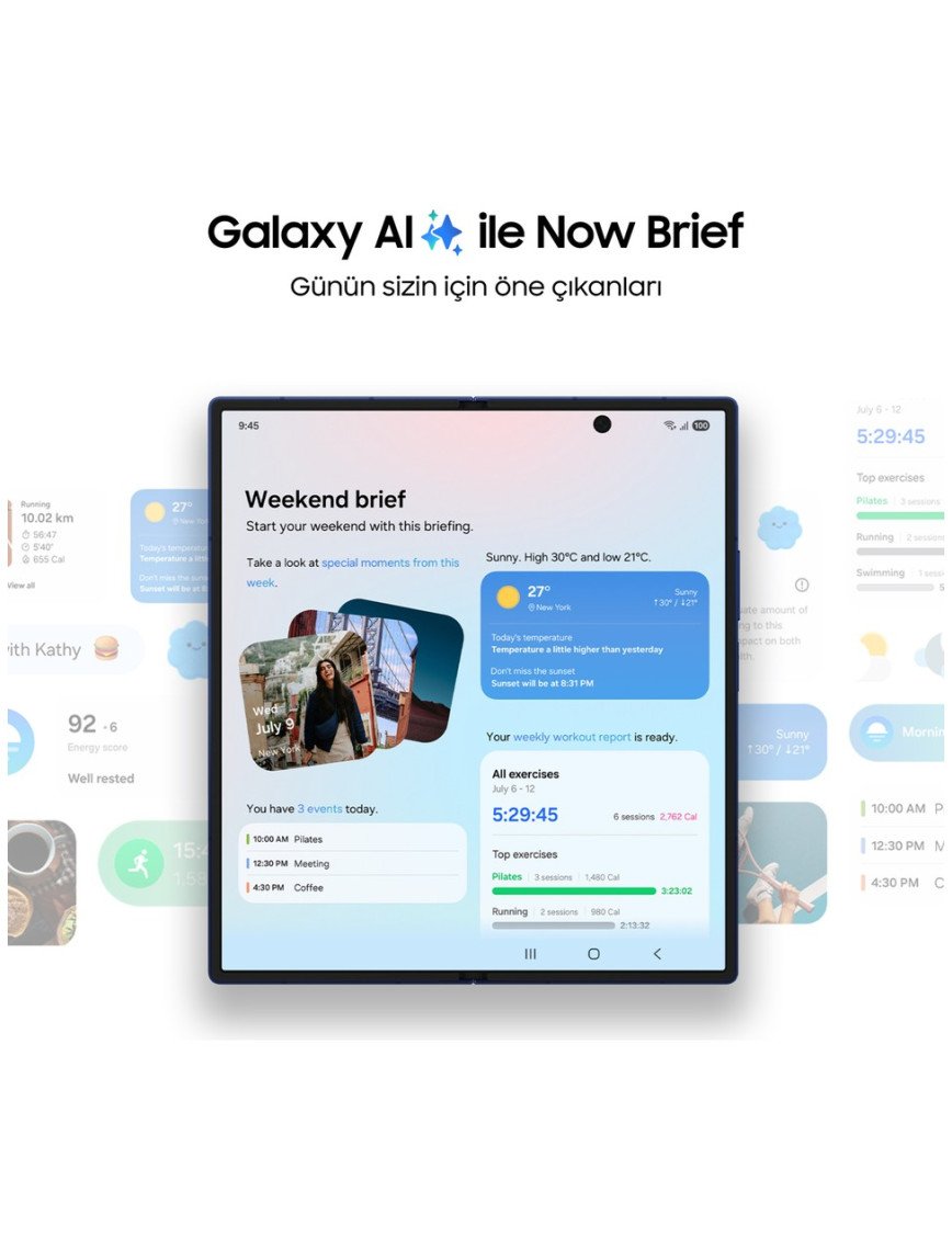 Samsung Galaxy Z Fold7 256 GB 12 GB Ram (Samsung Türkiye Garantili) Gölge Mavisi